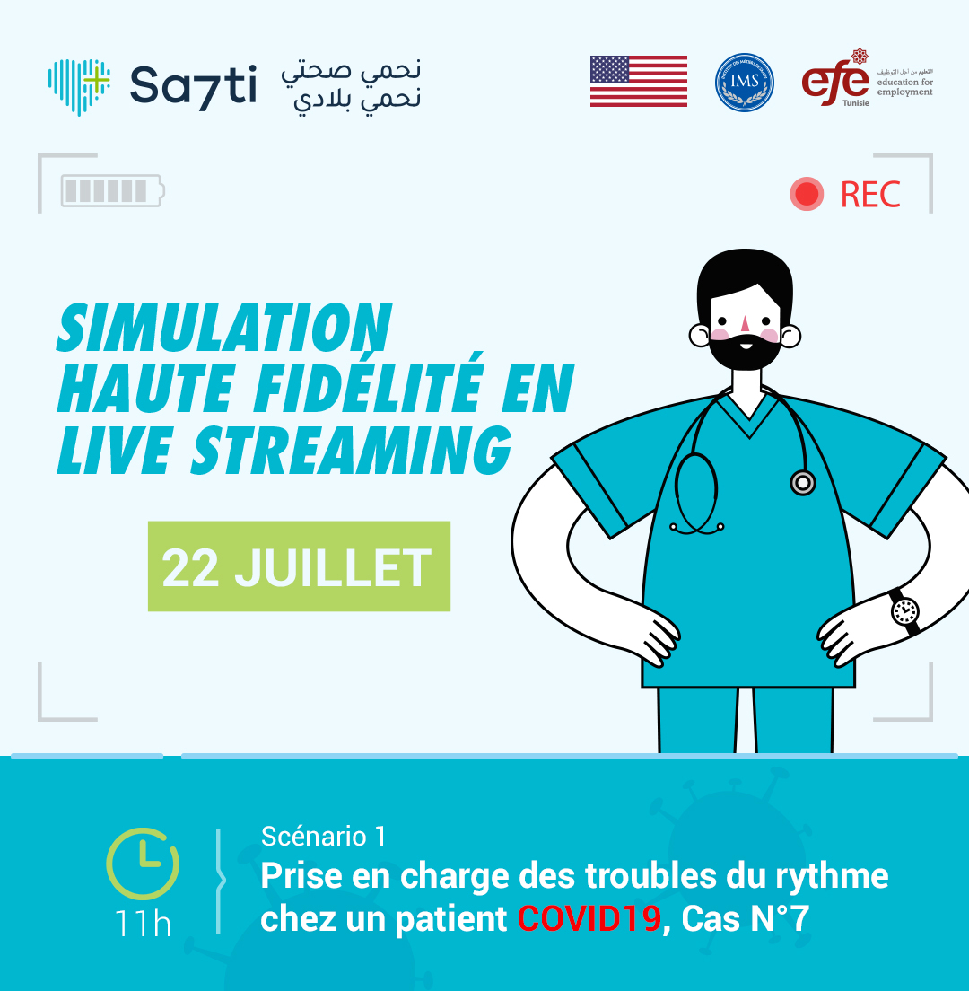 La séance sera animée par un Professeur Agrégé en Médecine d’urgence, expert en simulation médicale. Il sera accompagné d’une équipe de professionnels diplômés en simulation.  Public cible : Sessions ouvertes pour le personnel médical et paramédical confrontés à la gestion des malades suspects ou confirmés COVID19